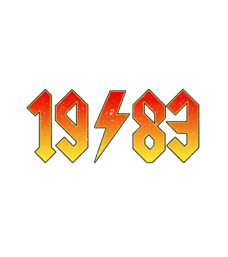 megszületik egy legenda 1983 AUGUSZTUS minta fehér pólón