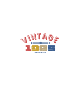 VINTAGE limited 1985 minta fehér/piros pólón