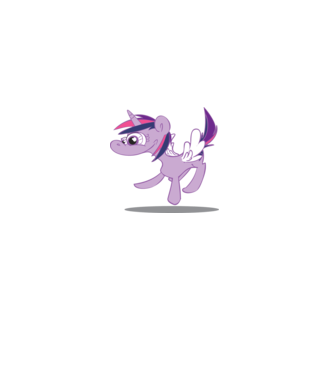 ugly my little pony minta fehér pólón