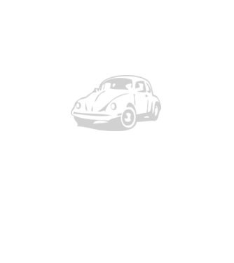 vw bogár minta szürke pólón