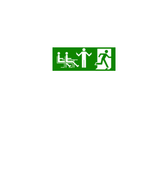 Exit minta fehér pólón