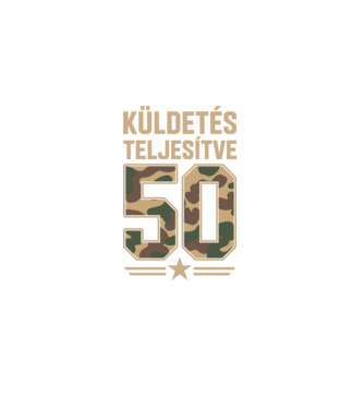 Küldetés teljesítve 50 minta fekete pólón
