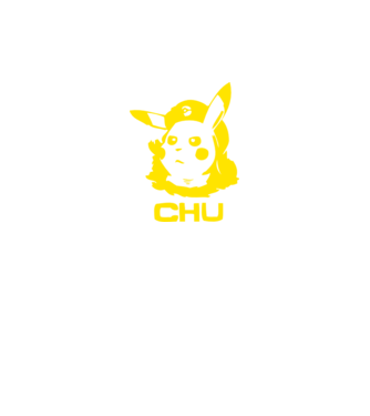 pikachu minta fehér pólón