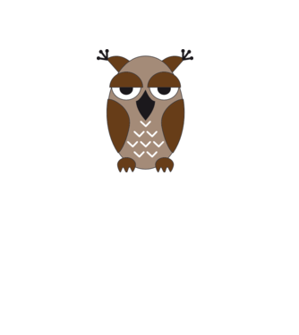 owl-02 minta fehér pólón