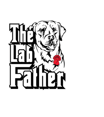 LABRADOR The Lab Father minta fekete pólón