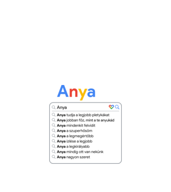 Google keresés ANYA minta fekete pólón