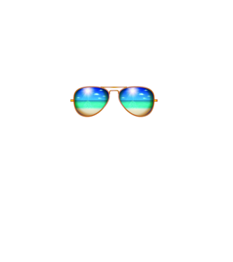 Nyár Buli Balaton minta almazöld pólón