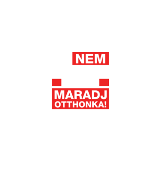 Maradj otthonka minta királykék pólón