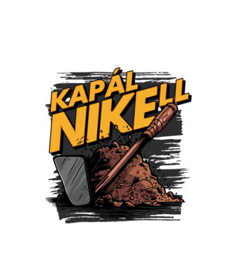 KapálNIKEll feketere minta fehér pólón