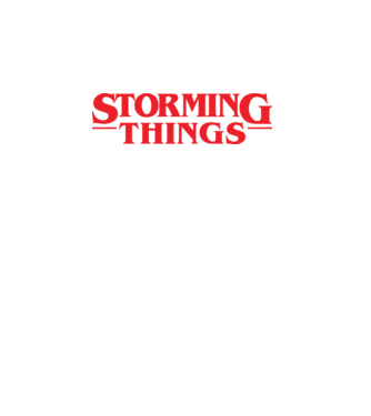 storming things - area 51 minta türkiz pólón