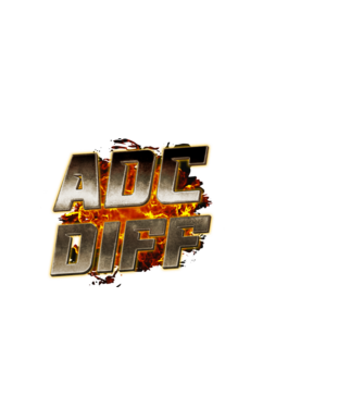 ADC DIFF metalic fire minta fekete pólón