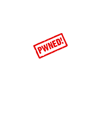 Pwned minta fekete pólón