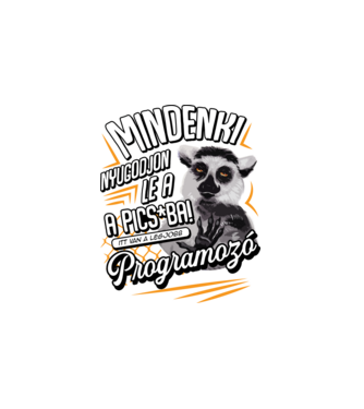 Itt van a legjobb Programozó minta fehér pólón