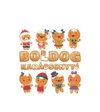 Boldog Mézes Karácsony minta fehér pólón