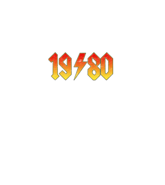 Rock születésnap 1980 JANUÁR minta almazöld pólón