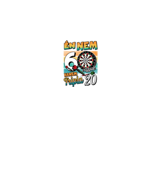 Darts Szülinap 60 éves minta fekete pólón