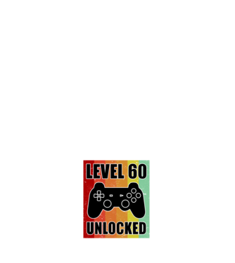 Level 60 unlocked retro gamer minta fehér pólón