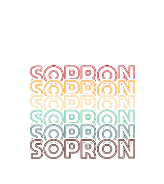 Sopron sorszöveg minta fekete pólón