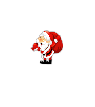 Santa 6 minta szürke pólón