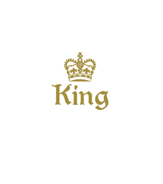 King minta fekete pólón