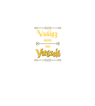 Vadász vagyok, nem varázsló minta farmerkék pólón