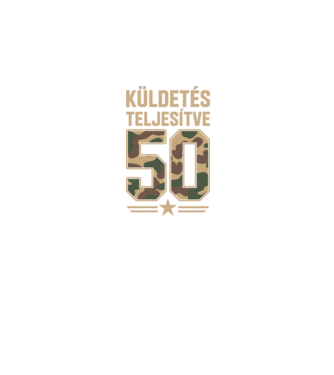 Küldetés teljesítve 50 minta fekete pólón