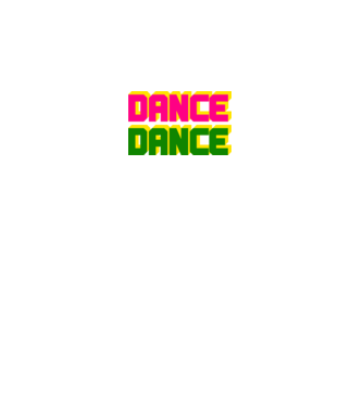Dance minta fekete pólón