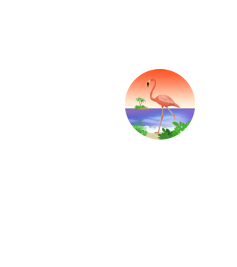 Flamingó minta neonsárga pólón