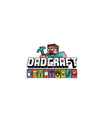 Dadcraft minta fehér/piros pólón