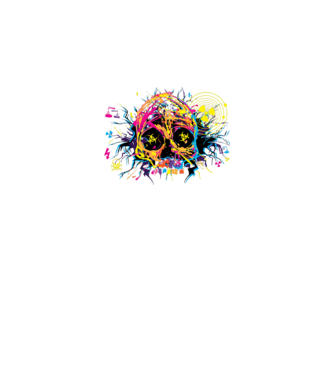 Paintskull minta fehér pólón