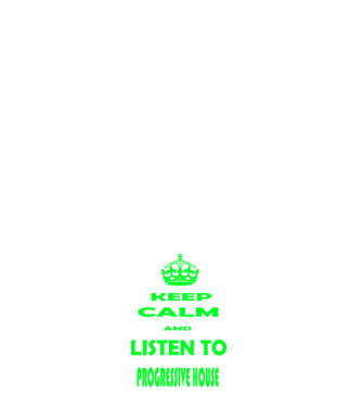 Keep Calm and Listen to prog-house minta sötétkék pólón