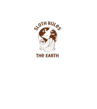 Sloth rules the world minta fehér pólón