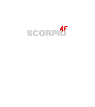 SCORPIO as fuck minta fekete pólón