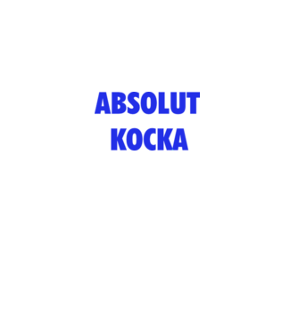 Absolut Kocka minta szürke pólón