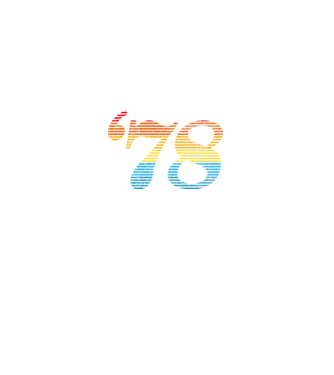 Retro születésnap 1978 minta fekete pólón