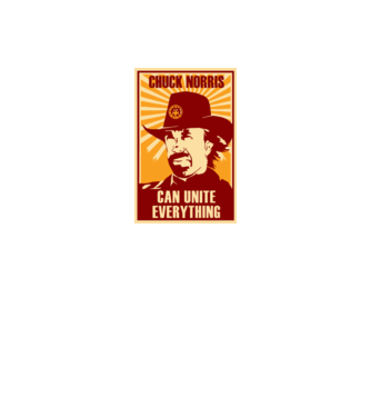 Chuck Norris - Can Unite Everything minta homokszín pólón