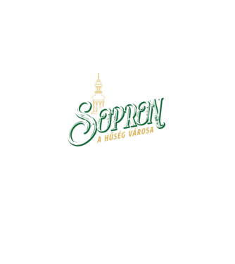 Sopron a Hűség Városa minta zöld pólón
