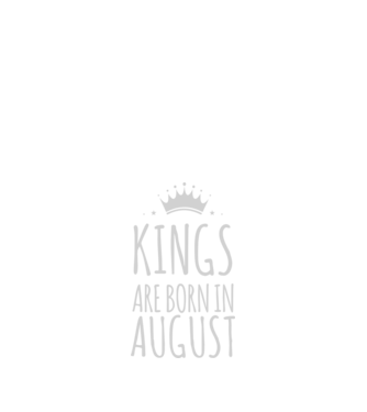 Kings are born in - August minta fekete pólón