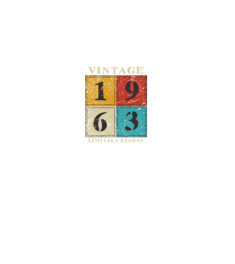 vintage limitál kiadás 1963 minta fekete pólón