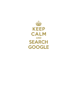 keepcalm_google black minta szürke pólón