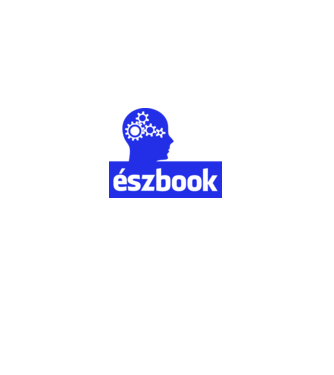 Észbook minta fekete pólón