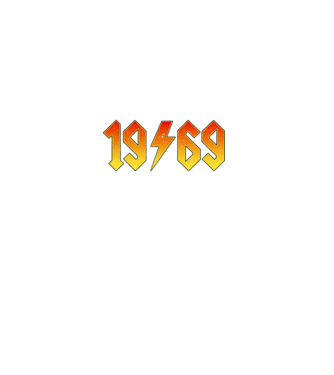 Rock születésnap 1969 Január minta fekete pólón
