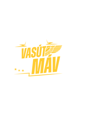 Hív a vasút vár a máv minta fehér pólón