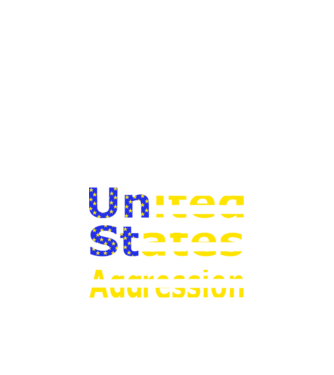 USAggression minta fekete pólón