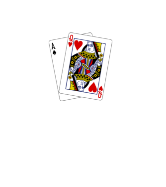 Card AQ minta fekete pólón