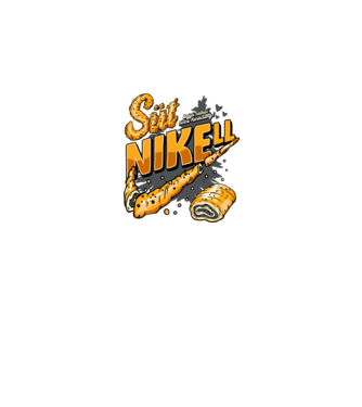 SütNikell minta fekete pólón