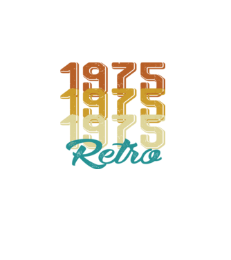 RETRO - 1975 minta fekete pólón