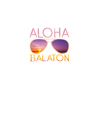 Aloha Balaton naplemente minta almazöld pólón