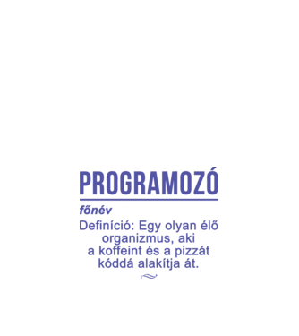 Programozó minta fekete pólón