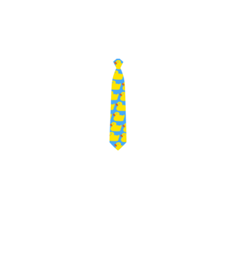 duck-tie2 minta sötétkék pólón